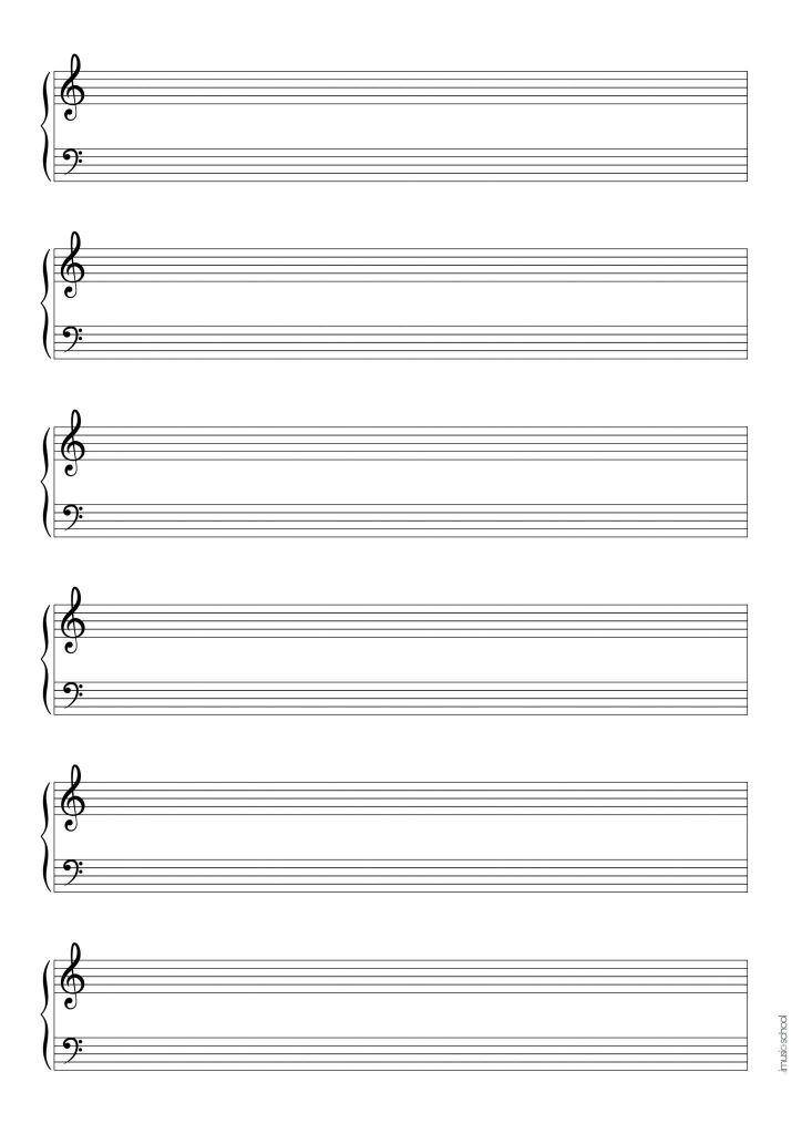 Cahier de Musique: Carnet de Musique avec Portée (12 Portée par Page) pour  les Débutants et les Professionnels | Grand Format A4 (100 Pages)