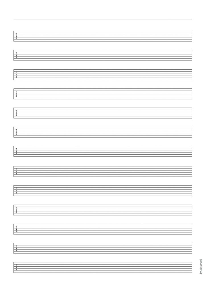 printable blank guitar tab sheets